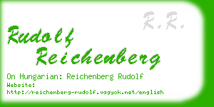 rudolf reichenberg business card